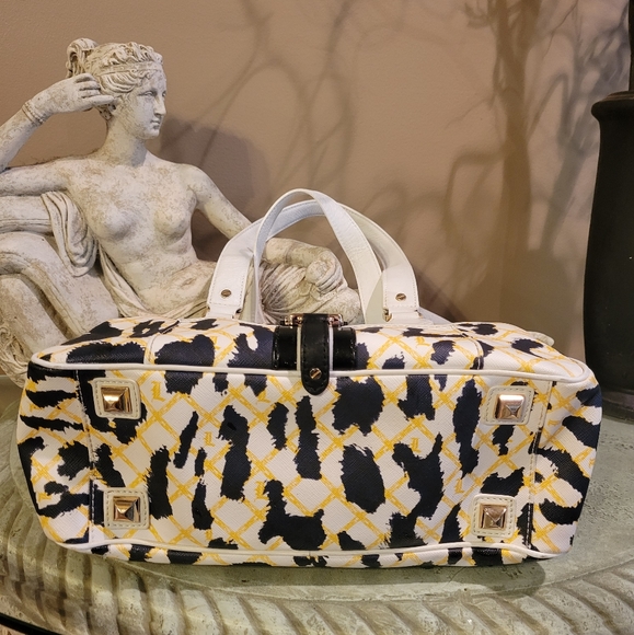 L.A.M.B. by Gwen Stefani White Leopard Handbag #397 - Picture 15 of 17